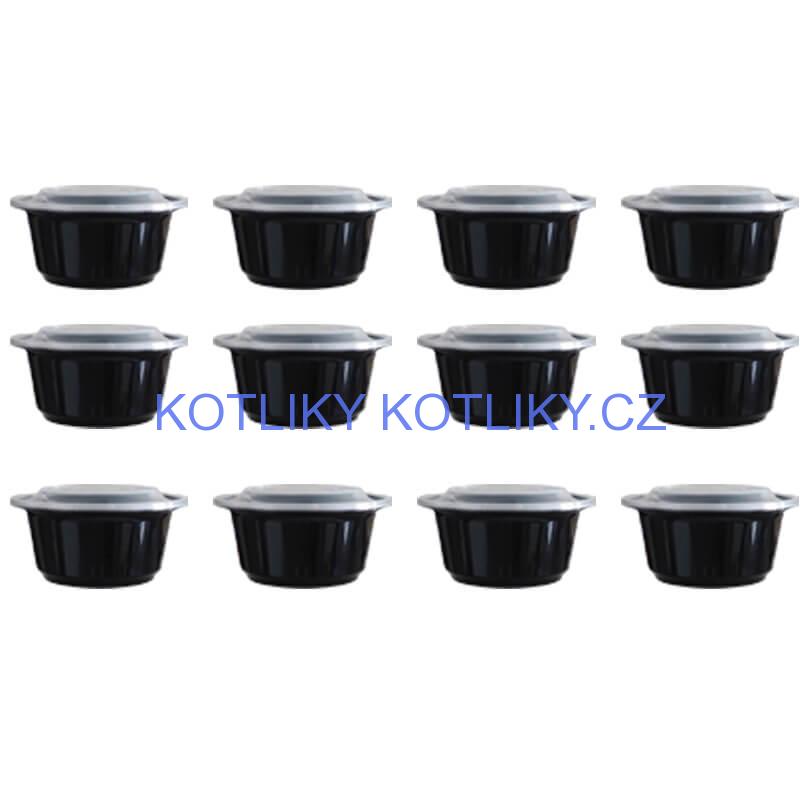 Nerezový kotlík 22 L (0,8 mm) + nerezová kotlina 42 INOX + vařečka + misky 12 ks