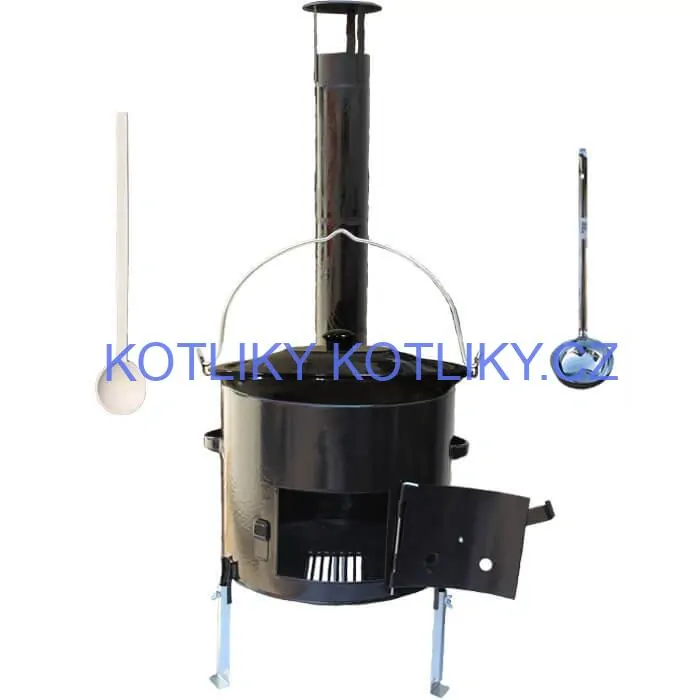Smaltovaný kotlík 10 L + smaltovaná kotlina 31 Easy party