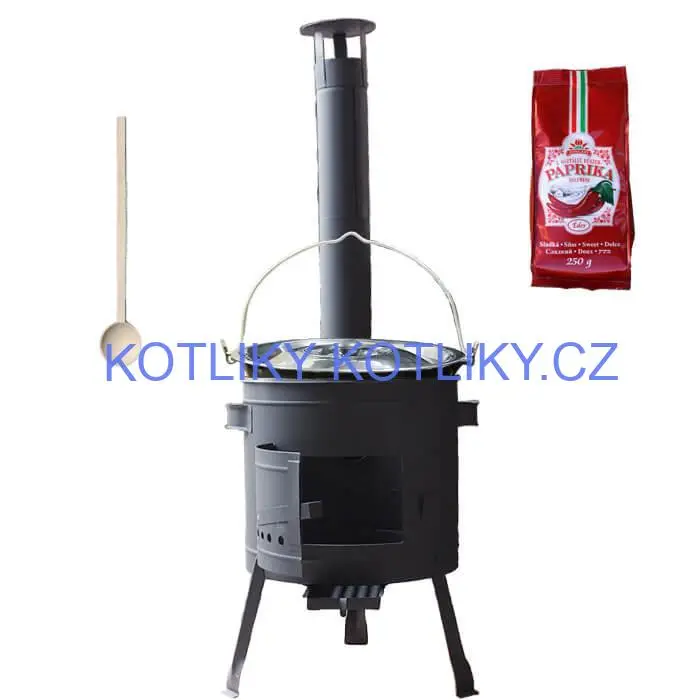 Smaltovaný kotlík 25 L (1,2 mm) + silnostěnná (1,5 mm) žáruvzdorná kotlina BALKY STRONG 42 PLUS 600