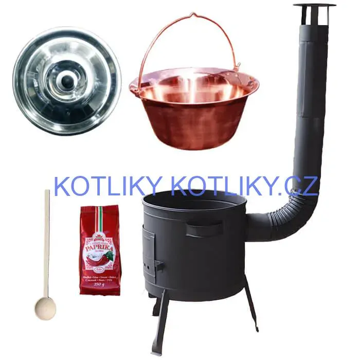 Měděný kotlík 20 L (1,2 mm) + silnostěnná (1,5 mm) žáruvzdorná kotlina BALKY STRONG 42 PLUS 600
