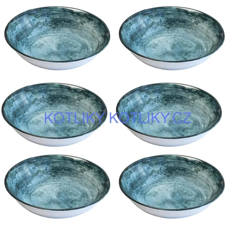 Souprava keramických talířů 18 ks BLUE