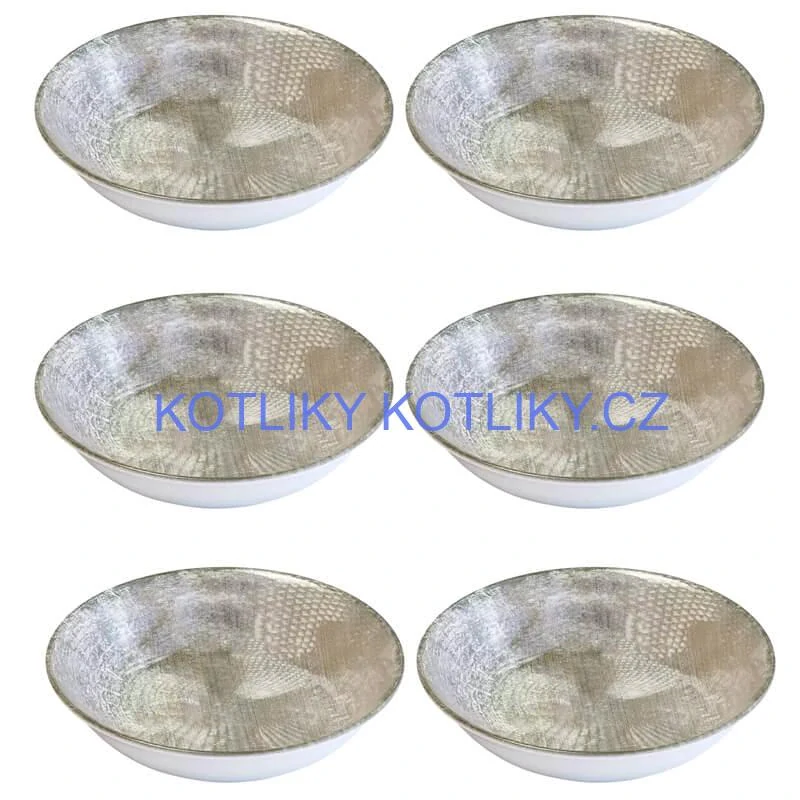 Souprava keramických talířů 18 ks GREY