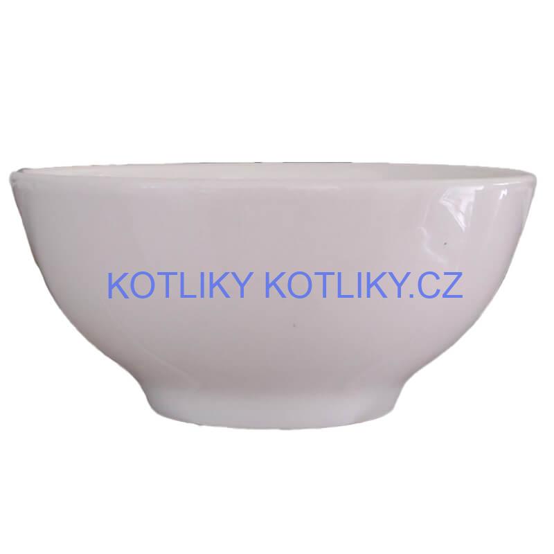 Keramické misky na servírování guláše 15 cm 6 ks bílé