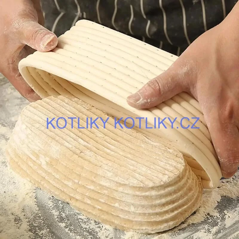 Ratanová miska na kynutí chleba – oválná