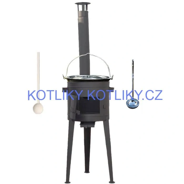 Smaltovaný kotlík 30 L (1,2 mm) + vysoká kotlina 47 cm (2 mm) HODO PLUS 600