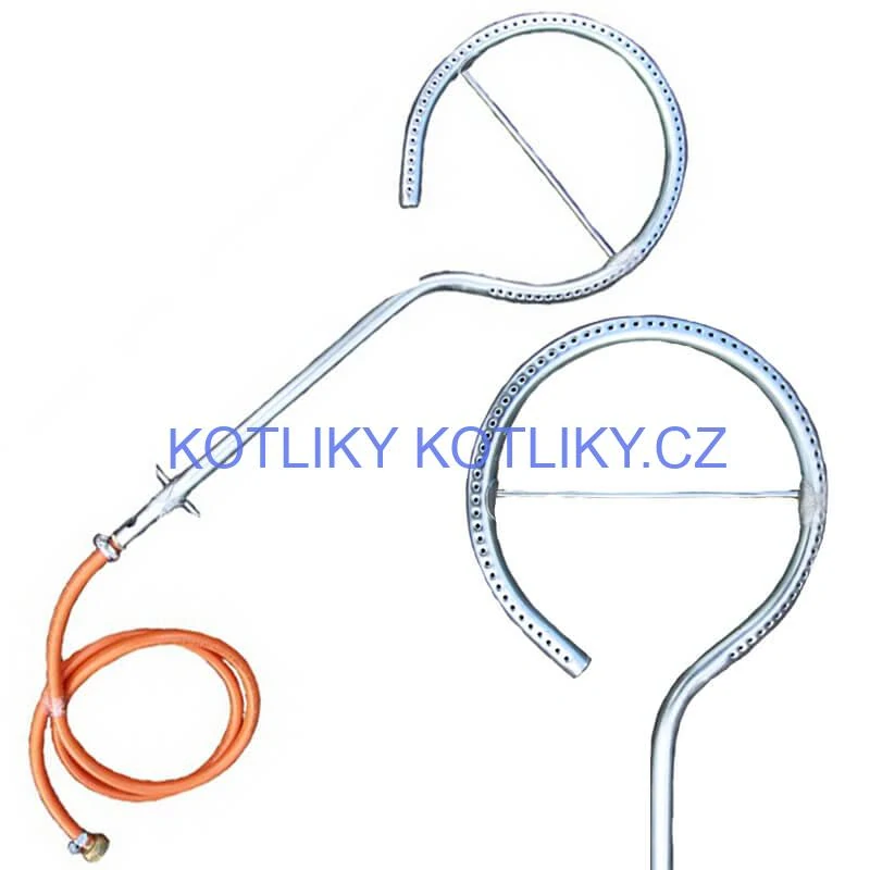 Smaltovaný kotlík (1,2 mm) 22 L + plynový hořák k PB + nízká kotlina 42 PLUS 600 + nerezová poklice INOX