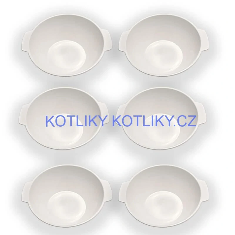Sada 6 ks: Plastová miska na fajnový kotlíkový guláš a polévky – 750 ml