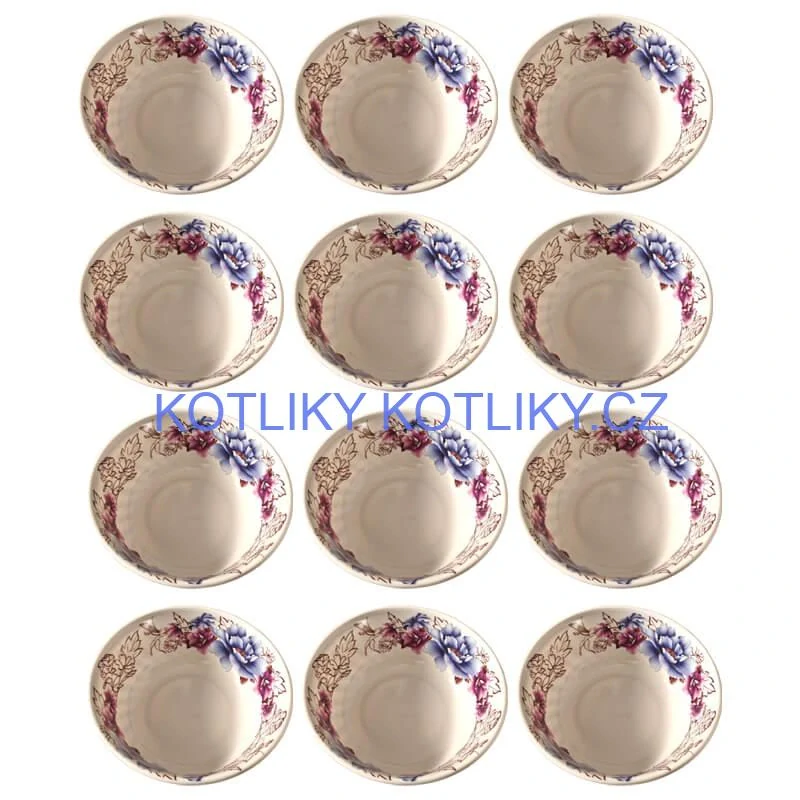 Plastová miska s květinovým vzorem (750 ml) – nyní v sadě 12 kusů!