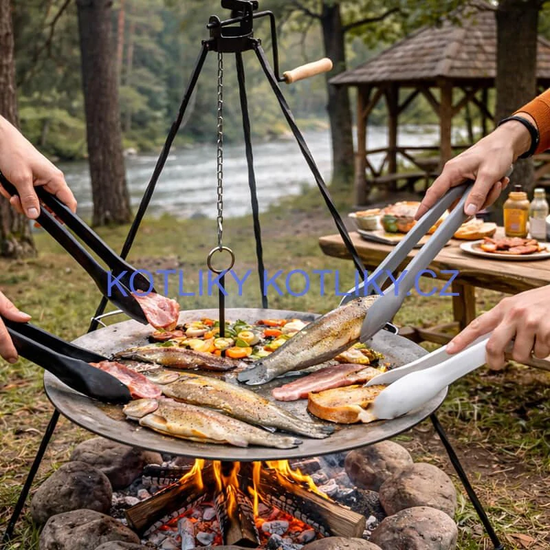 Kuchyňské kleště – sada 3 ks (obracečky na grilování)