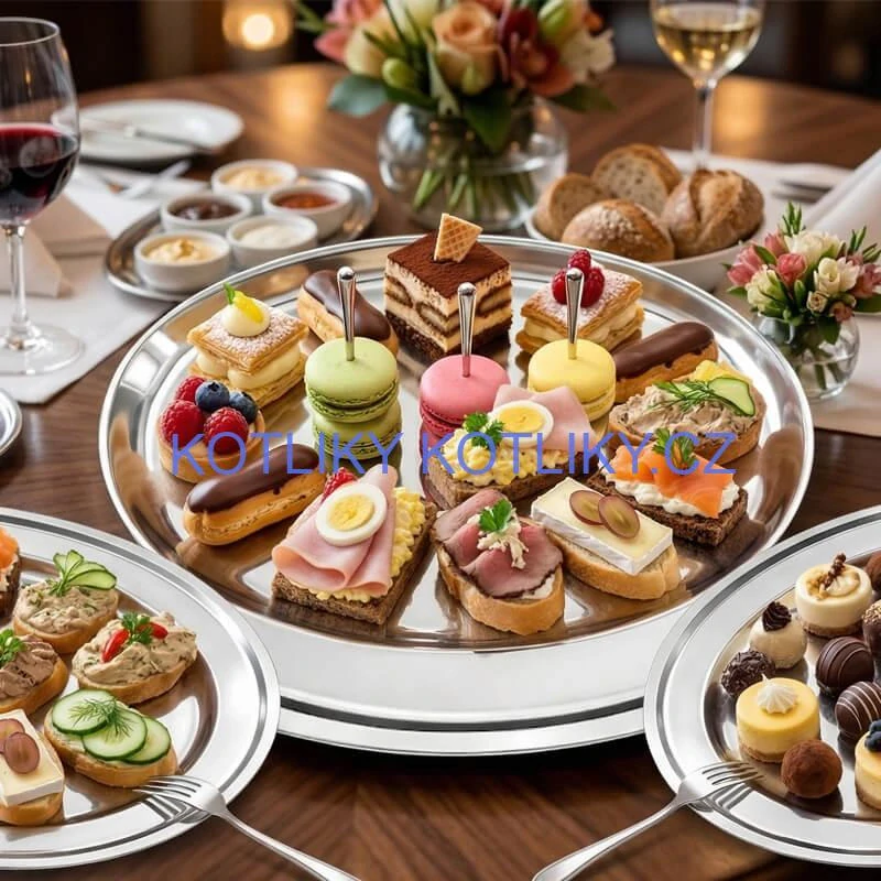 Nerezový oválný podnos (40,5cm) – Odolný servírovací tác na maso i koláče