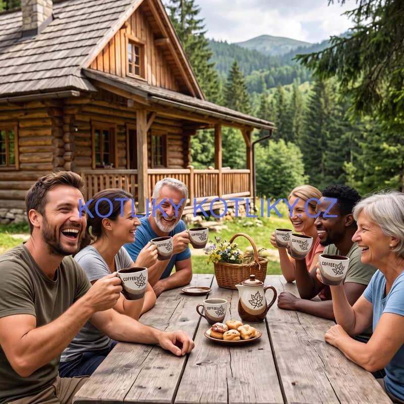 Sada keramických hrnků na kávu 100 ml 6 ks