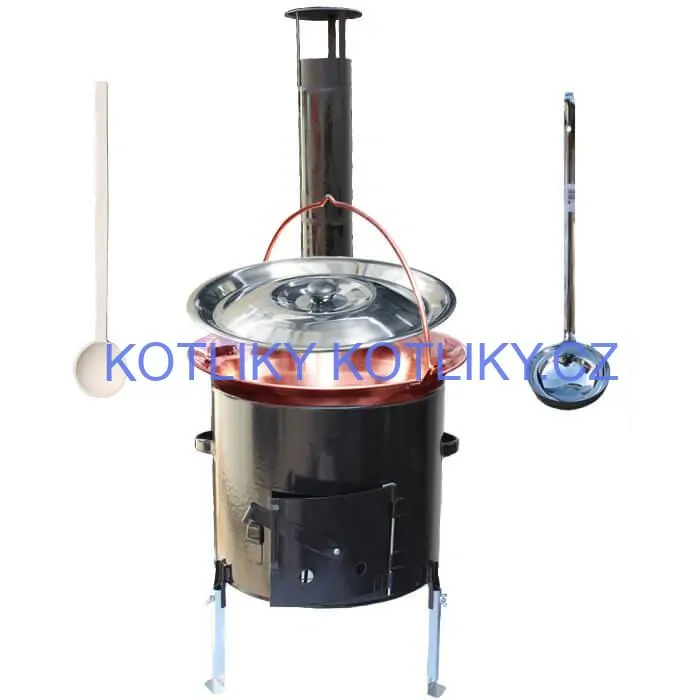 Měděný 30 L + smaltovaná kotlina 45 cm EXCLUSIVE