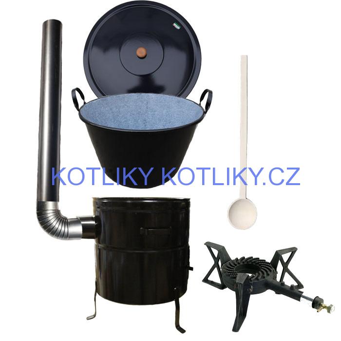 Zabijačkový kotlový set 80 L + hořák + kouřovod zdarma!