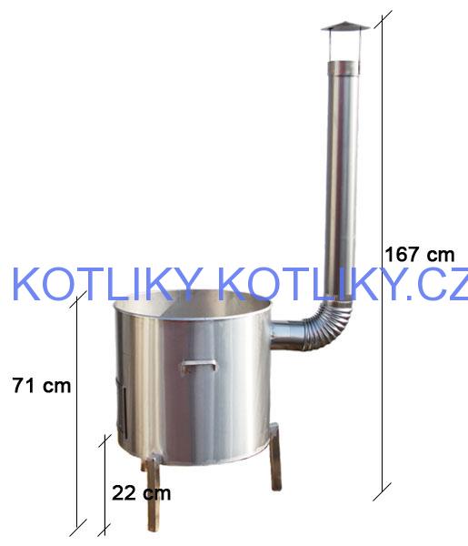 Zabijačková nerezová kotlina 56 cm