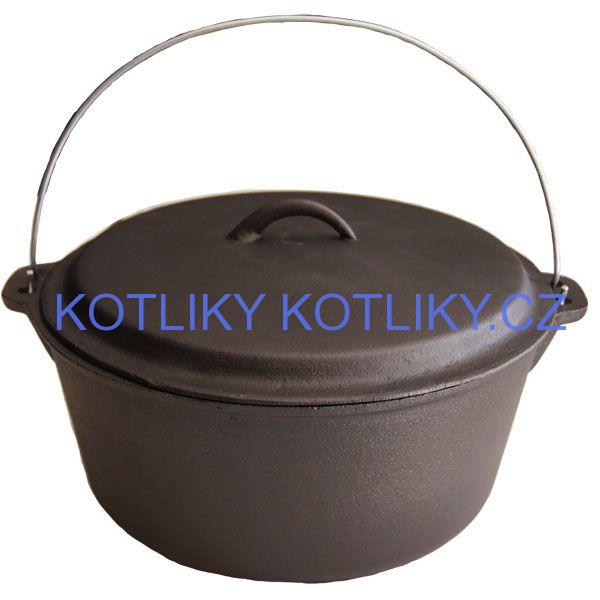 Litinový kotlík 7,2 L + poklice