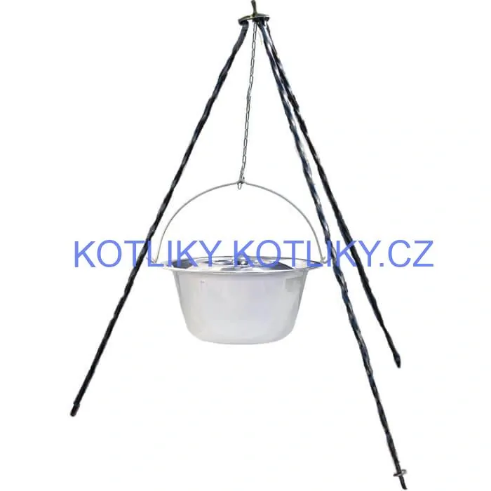 Nerezový kotlík 10 L INOX + poklice + stojan CLASSIC