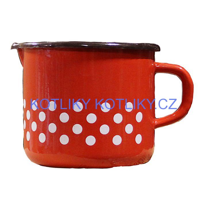 Smaltovaný hrnek 1,5 L (tečky)