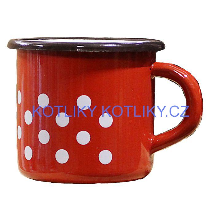 Smaltovaný hrnek 0,4 L (tečky)