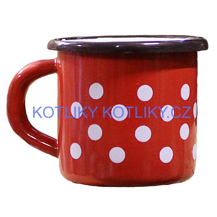 Smaltovaný hrnek 0,25 L (tečky)