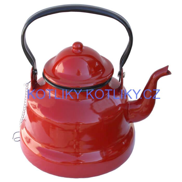 Smaltovaný čajník 2 L RED