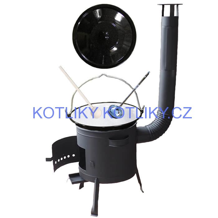 Kotlíkový gulášový set 42 PLUS 600 + smaltovaný kotlík 25 L