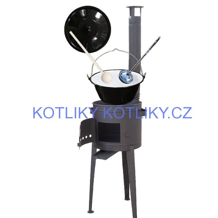 Kotlíkový gulášový set 42 PLUS 600 + smaltovaný kotlík 20 L