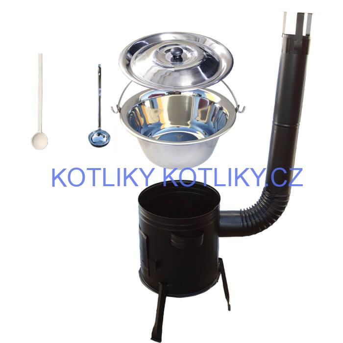 Nerezový kotlík 20 L (0,8 mm) + kovová kotlina 39 CLASSIC (KOV)