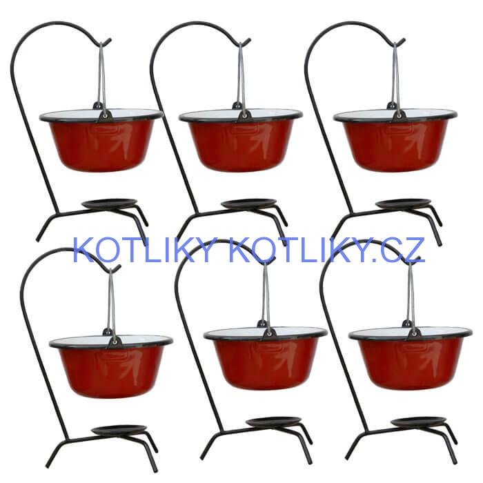 Servírovací souprava SMALT RED 6 ks