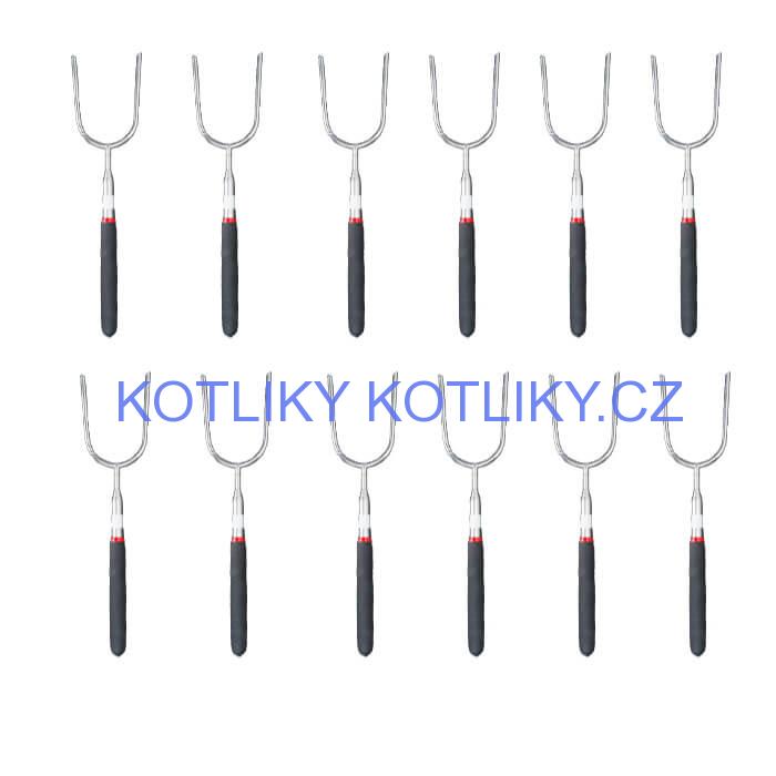 Vidličky na opékání 24,5 cm - 84,5 cm - teleskopické 12 ks
