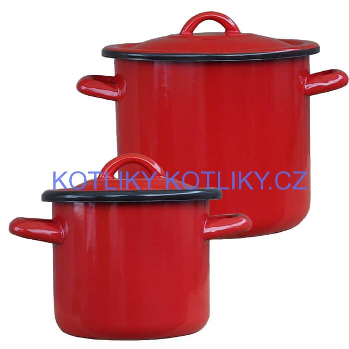Smaltované hrnce s poklicemi 1 L + 2 L Classic