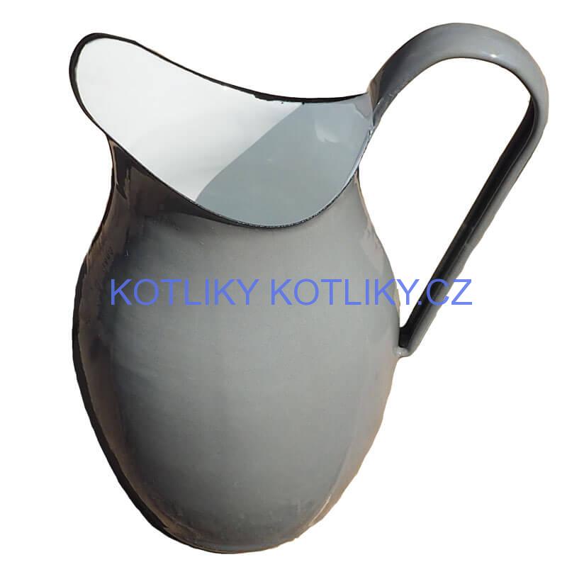 Smaltovaná konvice na vodu 2 L ŠEDÁ