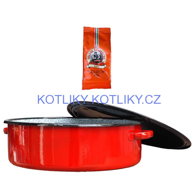 Smaltovaný kastrol s poklicí 10 L CLASSIC + paprikový pepř na guláš