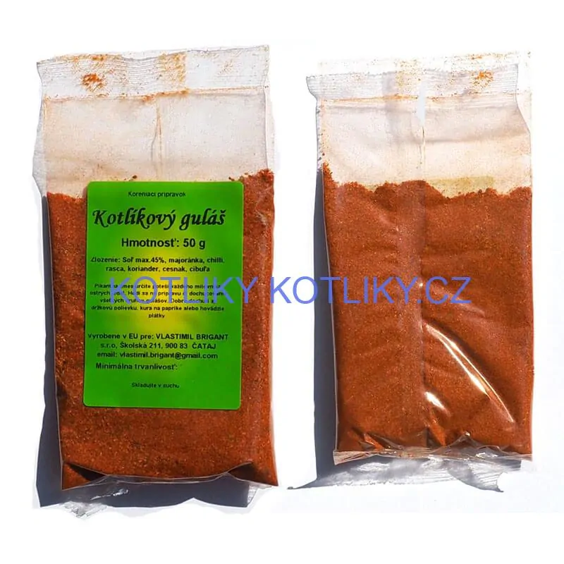 Smaltovaný kastrol s poklicí 5 L červený + pikantní směs koření 50 g Kotlíkový guláš
