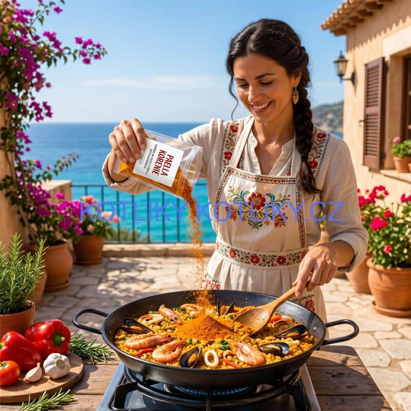 PAELLA pepř 50 g - španělská kořenová směs s kurkumou a česnekem - Chuť Rizota a Rýžových Jídel