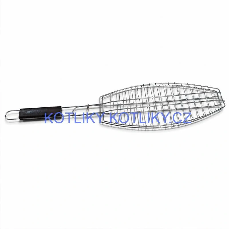 BBQ grilovací rošt na ryby – nerezové grilovací kleště 65 × 15 × 4 cm