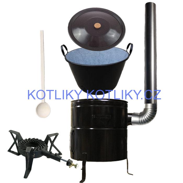 Zabijačkový kotlový set 80 L + hořák + kouřovod zdarma!