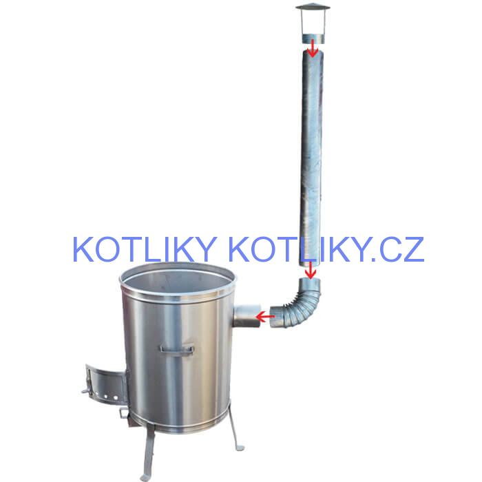 Nerezová kotlina 36 cm – Vysoká