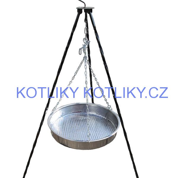 Nerezová pánev s řetízkem 42 cm