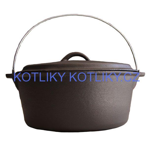 Litinový kotlík 7,2 L + poklice