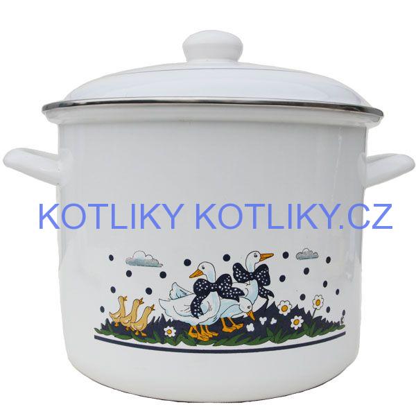 Smaltovaný hrnec 4,5 L - Kachničky