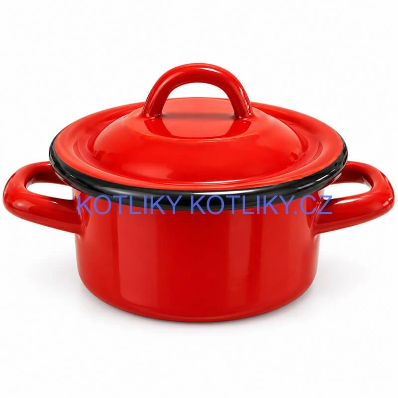 Smaltovaný kastrol FALCO 0,5 l s poklicí